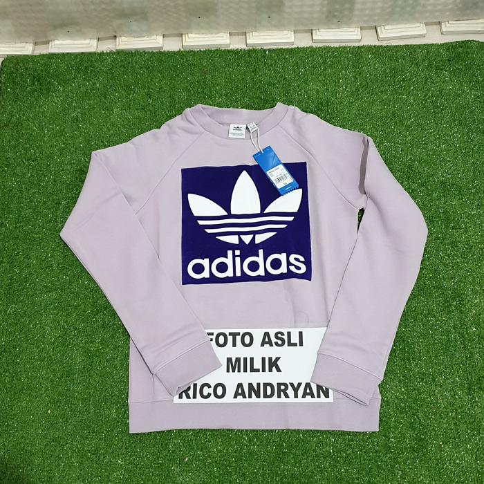Adidas original Women Crew Sweater purple BNWT di Rico Andryan Tokopedia
