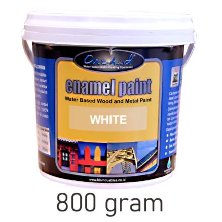 Gambar Cat kayu dan Besi Anti Karat Metalic dan Solid - Orchid Enamel Paint - White dari Bio Orchid Official undefined Tokopedia