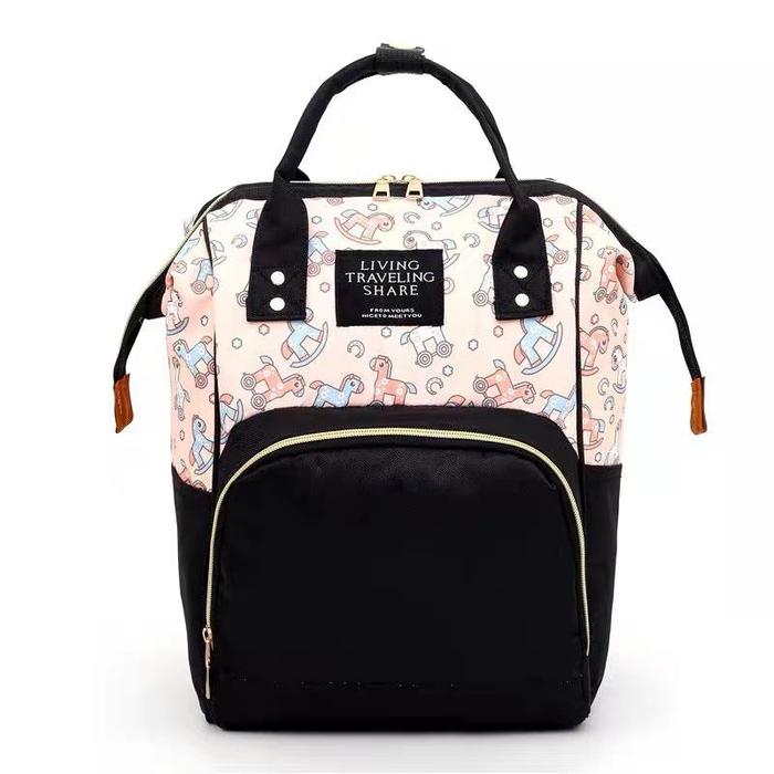 Gambar Tas Bayi Ransel Backpack Waterproof Multifungsi Backpack Bayi Diaper - Hitam dari sasa shop 88 undefined Tokopedia