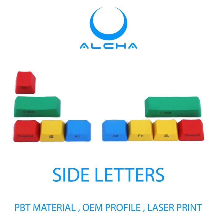 Gambar ALCHA KEYCAPS PBT MODIFIER RGBY SIDE LETTERS / TOP LATTERS LASER PRINT - RANDOM dari BMS Group Tech undefined 3 Tokopedia