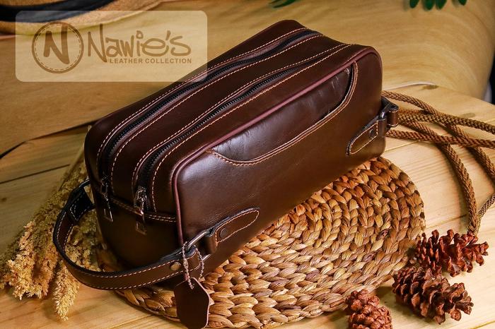 Gambar Tas Make Up kulit Asli Pouch Bag Hand Bag Clucth dari Nawies leather undefined 5 Tokopedia