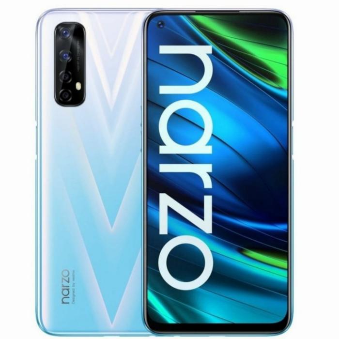 Gambar Realme Narzo 20 pro 8/128 Garansi resmi - Putih dari Gloryi celluler undefined Tokopedia