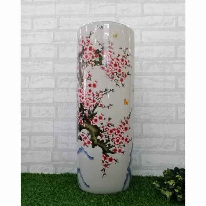 Gambar Tempat Payung Motif Sakura / Vas Bunga Motif Sakura / Vas Bunga Besar dari Melvaaantique undefined Tokopedia
