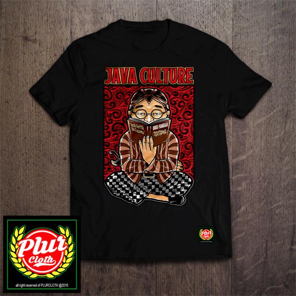 Gambar KAOS PRIA COTTON COMBED 30S JAVA CULTURE SABLON DTF - Hitam, M dari Plur Cloth undefined Tokopedia