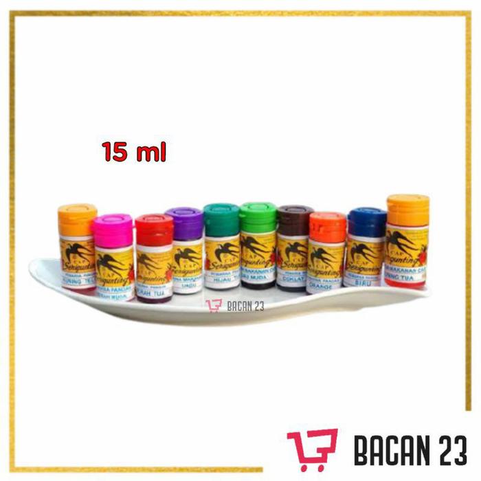 Gambar Serigunting Pewarna Makanan 15ml ( Kuning Telor - Merah Tua - Pink - H - Kuning Telor dari Toko Bacan 23 undefined Tokopedia