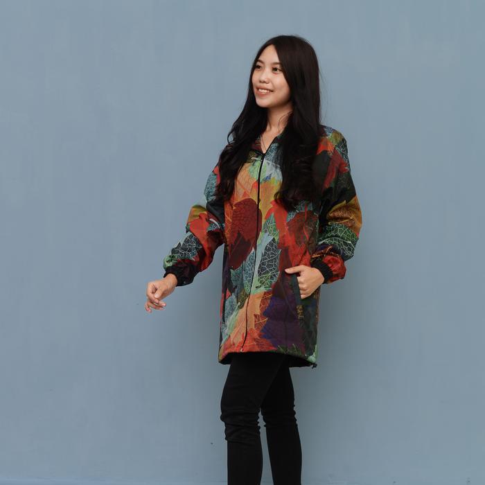Gambar KEREN! Jaket Wanita Motif Daun Kekinian HARPI - S dari Cantryit undefined Tokopedia