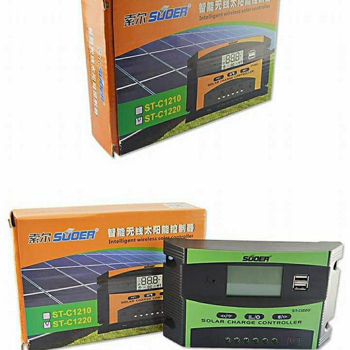 Gambar SUOER Solar Charger Power Controller 12V 24V 20A PWM dari PROMONET undefined Tokopedia