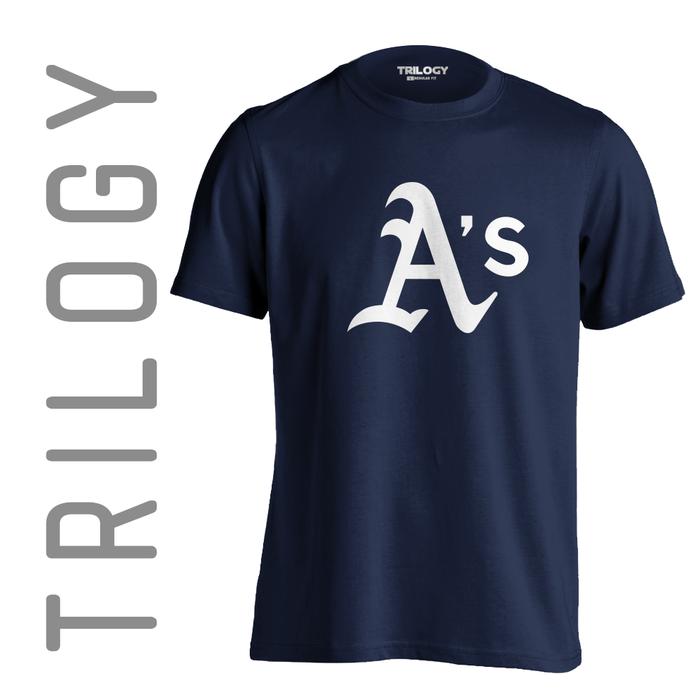 Gambar TRILOGY 0528 - Oakland Athletics Baseball MLB - Kaos Premium - SPORT - Navy, S dari TRILOGY WEAR undefined Tokopedia