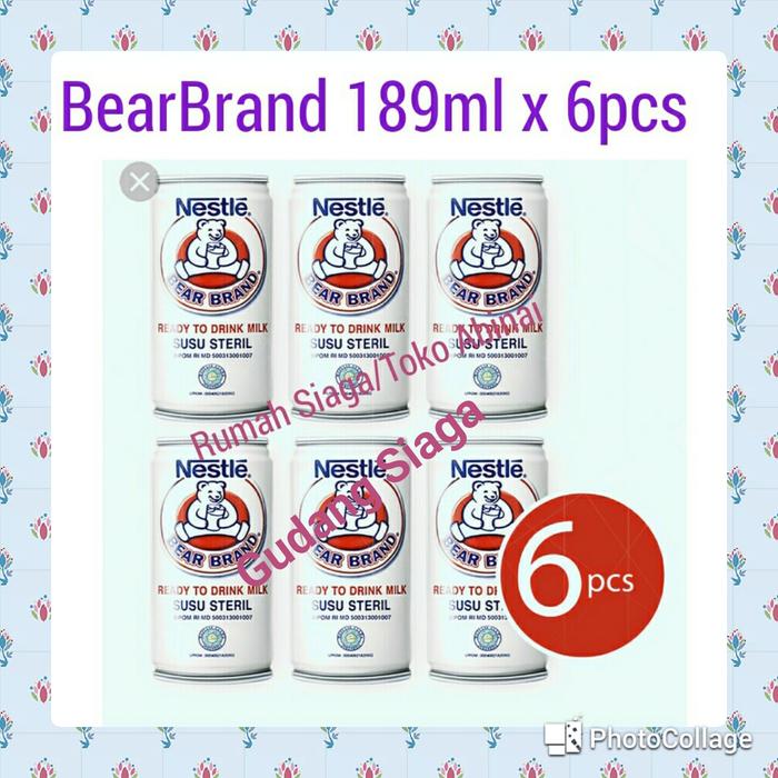 Gambar BearBrand Susu Steril 189ml x 1 paket isi 6pcs dari Gudang Siaga undefined Tokopedia