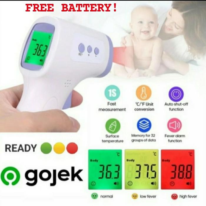 Gambar Thermometer infrared digital non contact thermometer gun smart sensor - thermogun dari Halo Halo Toko undefined Tokopedia