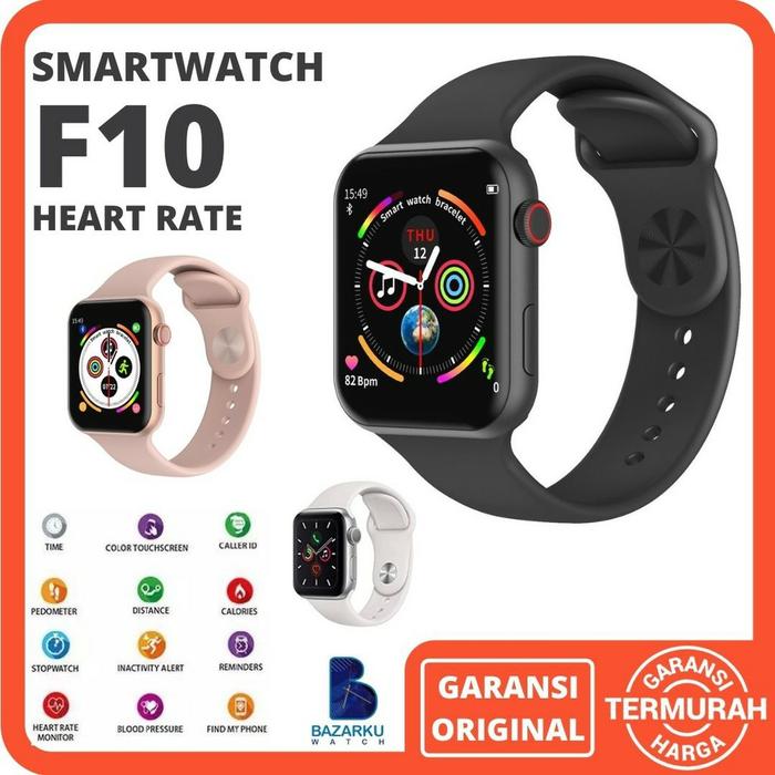 Jual Smartwatch F10 BLACK Jam Tangan Pria Smartwatch Jam Tangan Pintar ORI  - Merah Muda - Kota Surabaya - bazarkuwatch | Tokopedia