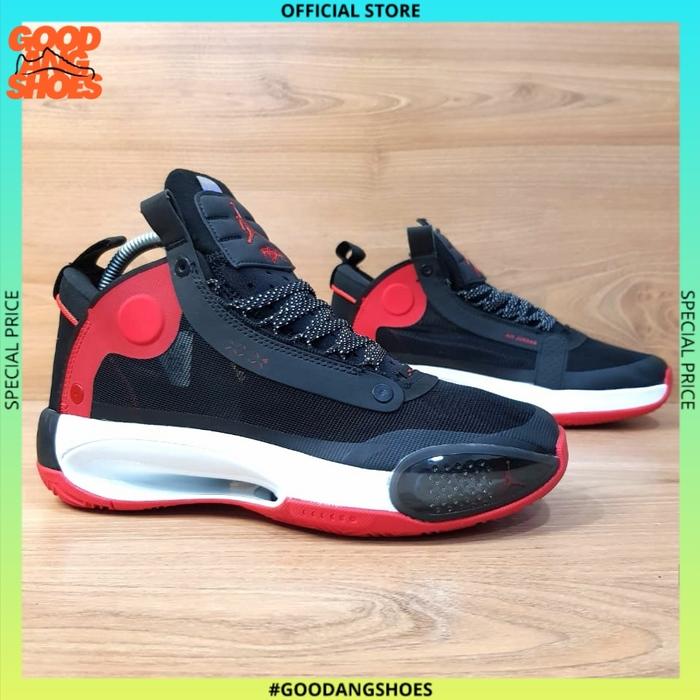 Sepatu Jordan34 Jual Sepatu Basket Nike Air Jordan 34 Black Red - Main Image