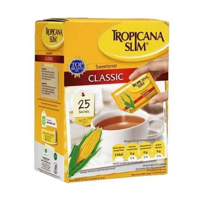 Gambar Tropicana Slim Sweetener Classic 25 Sachet & 50 Sachet - Isi 25s dari Kalimaya_Olshop undefined Tokopedia