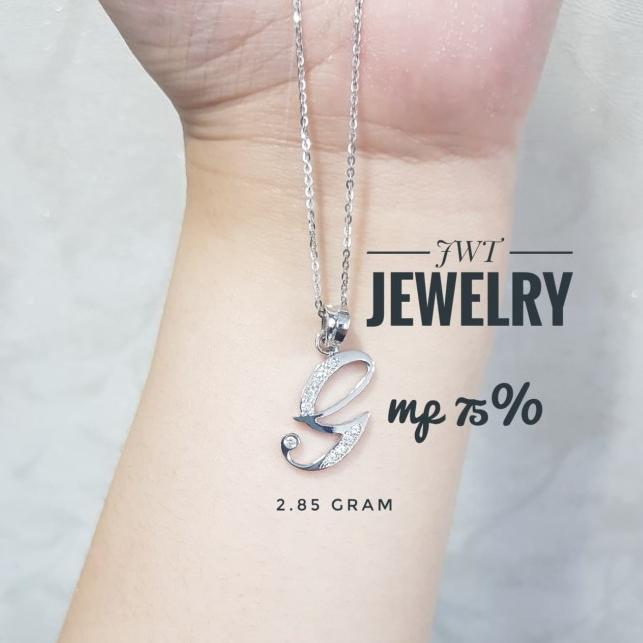 Gambar LIONTIN EMAS INITIAL ALPHABET HURUF G LATIN MATA - 2.85gr dari JWT jewellery undefined 3 Tokopedia