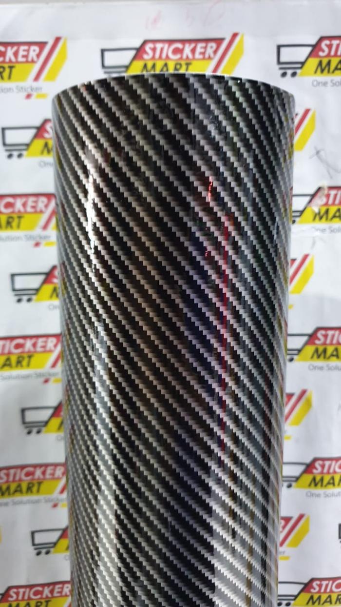 Gambar Sticker Motor New CARBON kevlar 7D Warna 135cmx100cm - silver dari Stickermart undefined Tokopedia