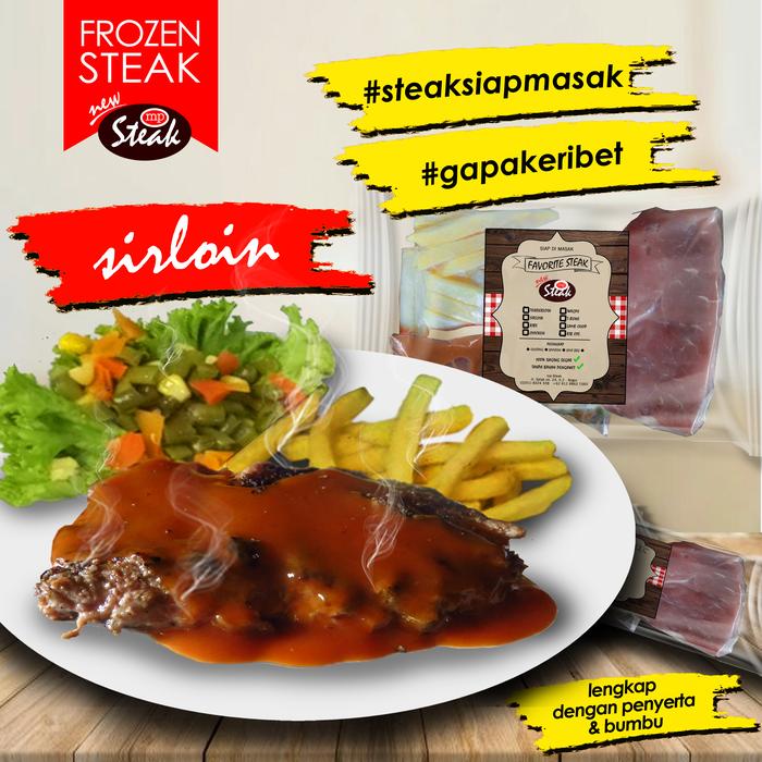 Gambar SIRLOIN Steak Siap Masak DI Rumah| Paket Lengkap Frozen Steak dari MP STEAK BOGOR undefined Tokopedia