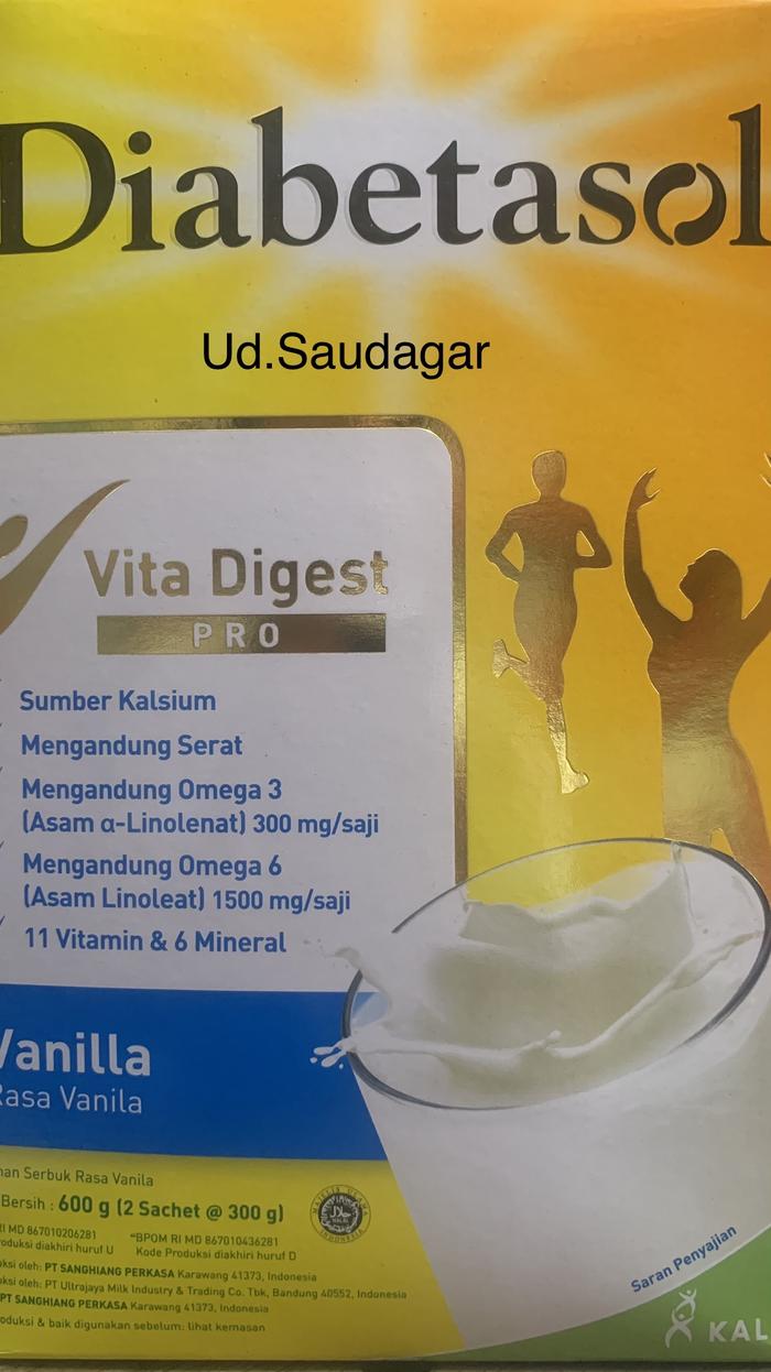 Gambar Diabetasol Vanila 600gr Susu Khusus Diabetes dari Ud Saudagar undefined Tokopedia
