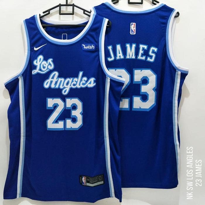 Lebron James Blue Lakers Shirt Blue Los Angeles Lakers Jerseys