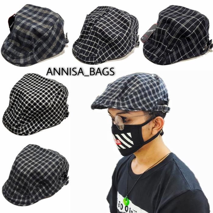 Jual FLAT CAP HAT TOPI MOTIF TOPI COPET 