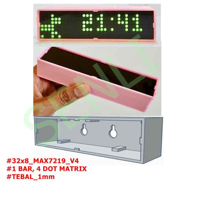 Jual Case Casing Cover Frame Module LED Max7219 Dot Matrix 32x8 V4 - B+ ...