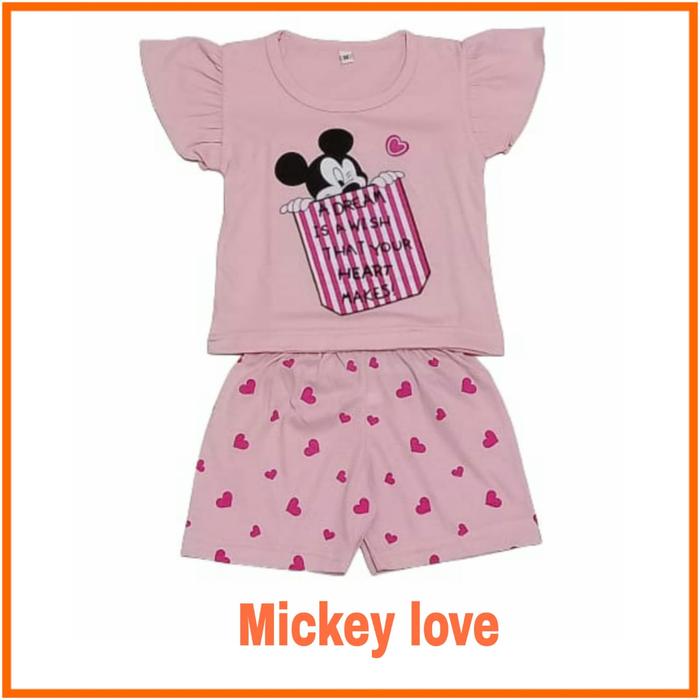 Gambar Setelan model Ruffle anak perempuan - Mickey Ruffle, S dari indo_kids undefined Tokopedia
