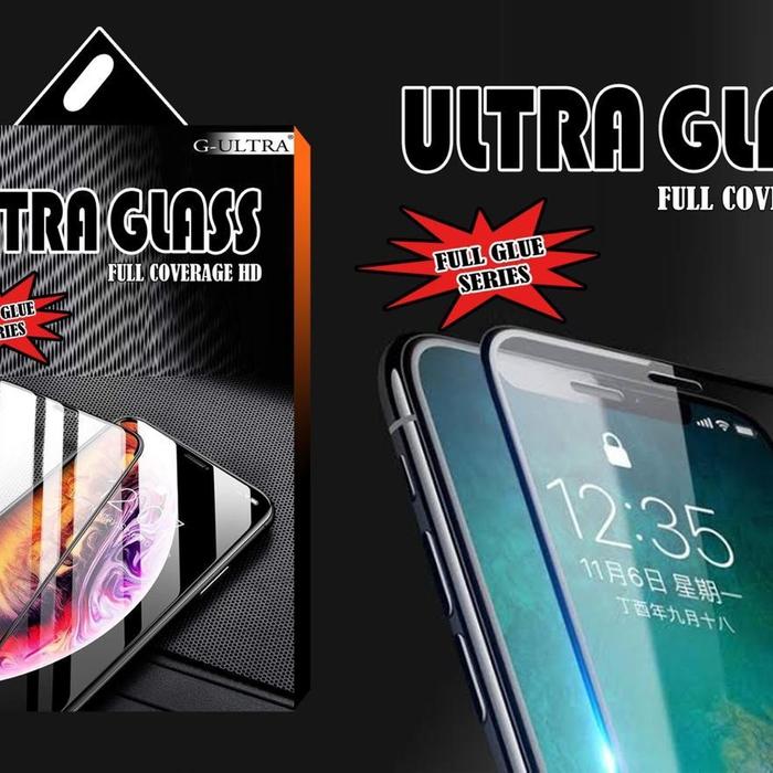 Jual TEMPERED GLASS IPHONE PLUS ANTI GORES KACA FULL SCREEN LIST