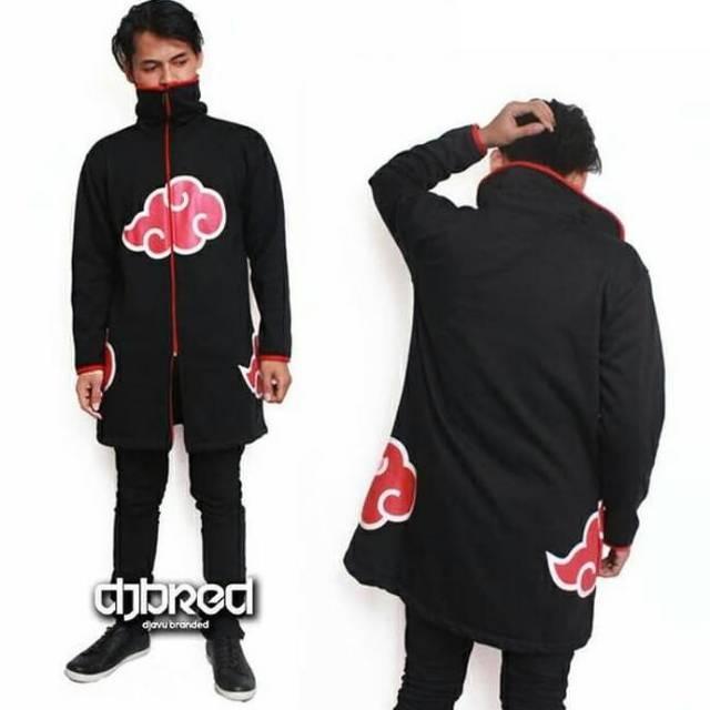 Gambar jaket jubah cosplay Akatsuki - Hitam, S dari Rahmani13 undefined Tokopedia