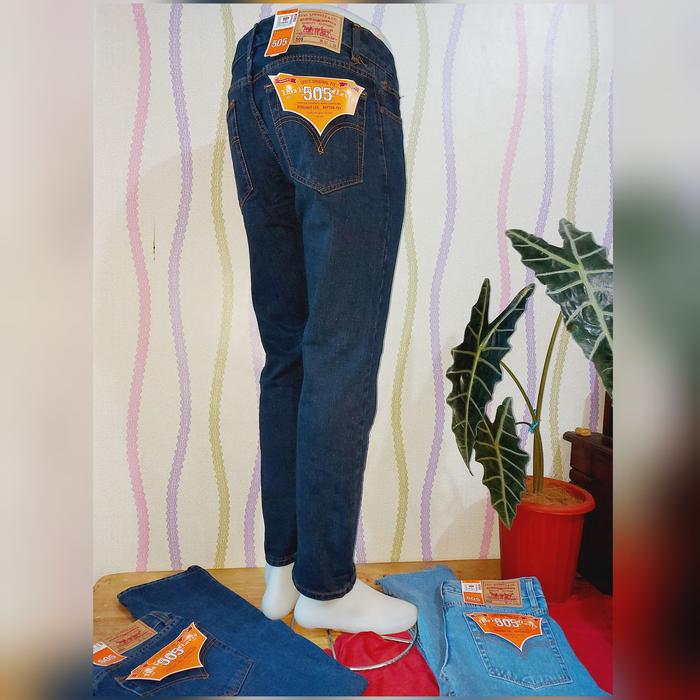 Jual jeans standar blueblack size 27 