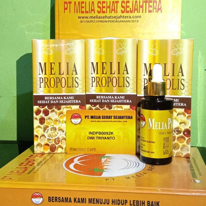 Gambar Melia Propolis 55ml Paket Hemat isi 3 Botol 100% Original dari Agen Propolis Asli undefined Tokopedia