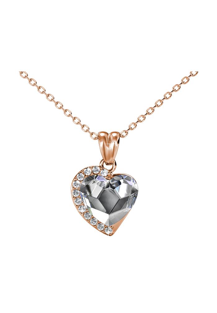 Gambar Fond Love Pendant Rose Gold- Kalung Crystal by Her Jewellery - Crystal White dari Her Jewellery undefined Tokopedia