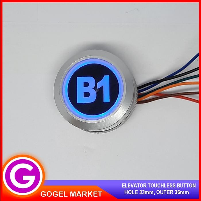 Gambar Elevator touchless button tombol lift tanpa sentuh infrared button - B1 dari Gogel Eletec undefined Tokopedia