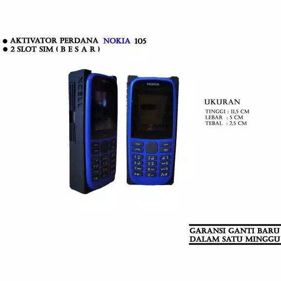 Gambar Aktivator 2 Slot sim Kombinasi ( Besar&Kecil) Nokia 105 - 2 Sim Besar dari DerizShope undefined Tokopedia