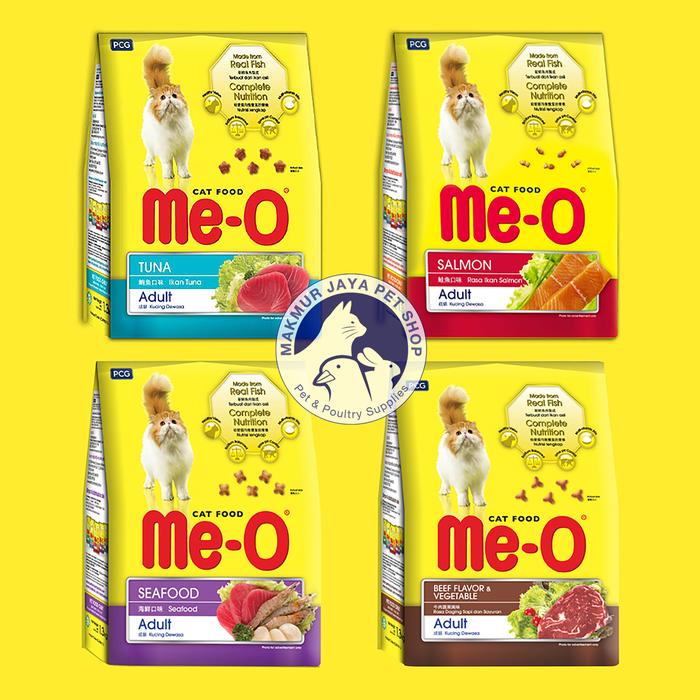 Gambar MeO Me-O Adult Cat Food Makanan Kucing Salmon Tuna 1,1 kg 1,2 kg - SALMON dari Makmur Jaya Pet Shop undefined Tokopedia