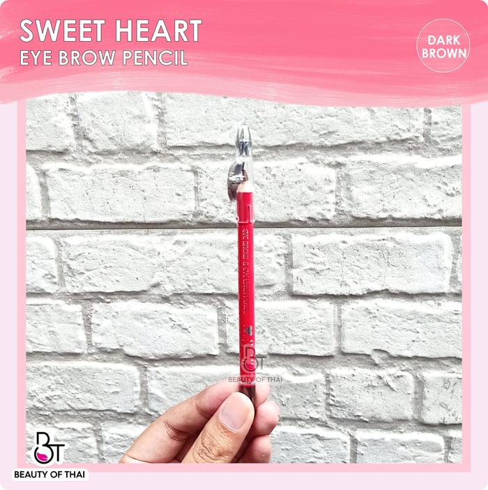 Gambar PENSIL ALIS THAILAND | SWEET HEART EYEBROW | SWEETHEART EYEBROW - DARK BROWN dari Beautyofthai undefined Tokopedia