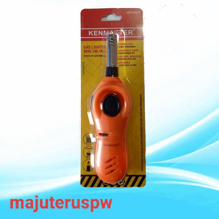 Gambar Korek Gas Lighter Mini Kenmaster - Orange dari majuterus pw undefined Tokopedia