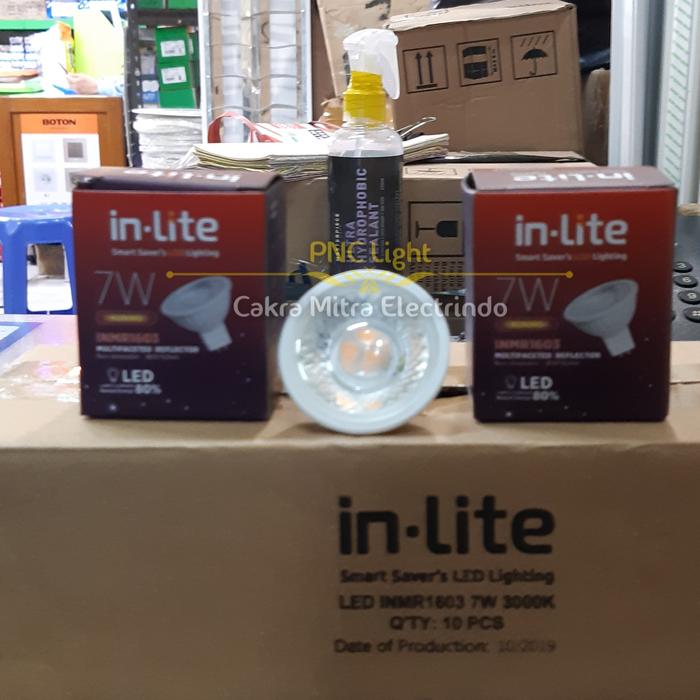 Gambar IN LITE LAMPU LED SPOT LIGHT MR16 7W 3000K WARM WHITE KUNING 220V dari PNC LIGHT undefined Tokopedia