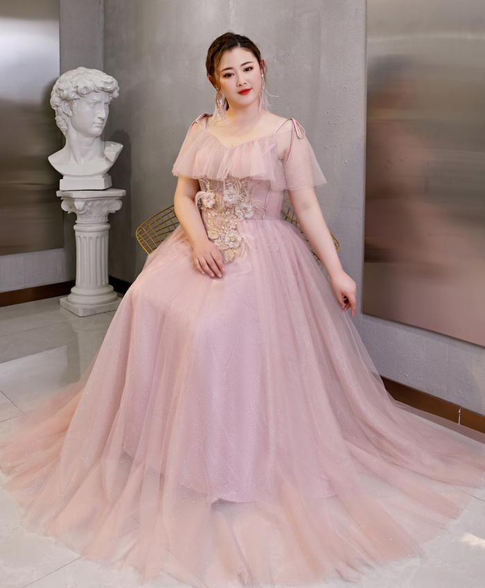 Jual Gaun Pesta 2101003 Pink Sabrina 