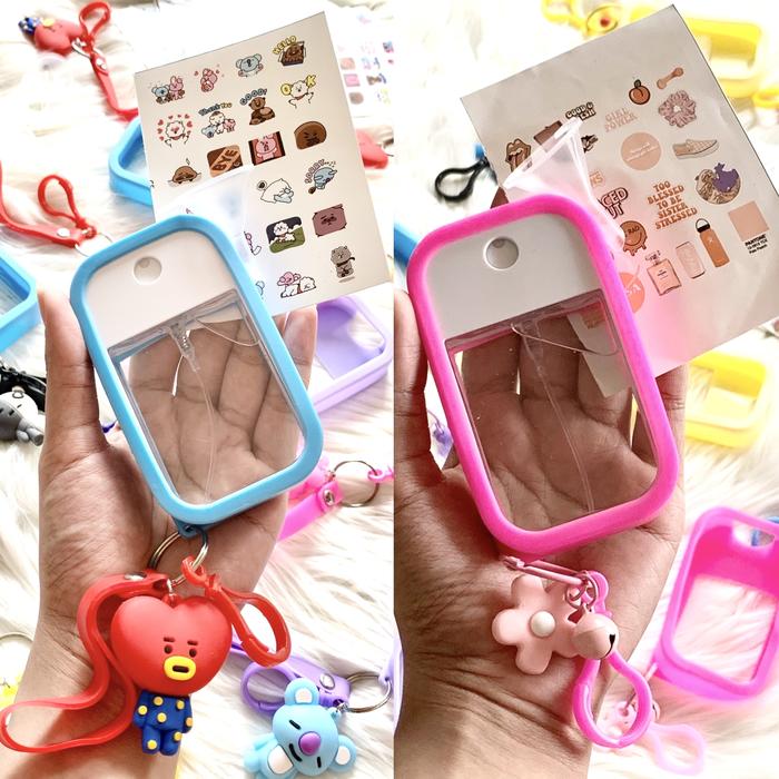 Gambar handsanitizer pocket tuca touchland jarte it’s about body bt21 - Pink dari Rubesco_moda undefined Tokopedia
