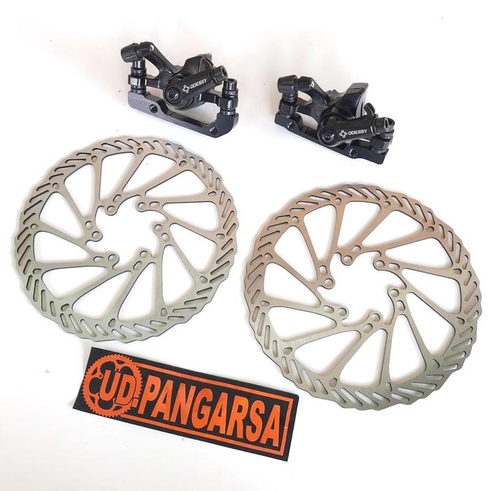 Jual DISC BRAKE REM SET CALIPER ROTOR SEPEDA CAKRAM MEKANIK