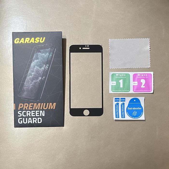 Gambar Tempered Glass Garasu Iphone SE2, Iphone 6/6s dan Iphone 7/8 (FULL) - Hitam, Ip 6 dari CheekyMonkey_Store undefined Tokopedia