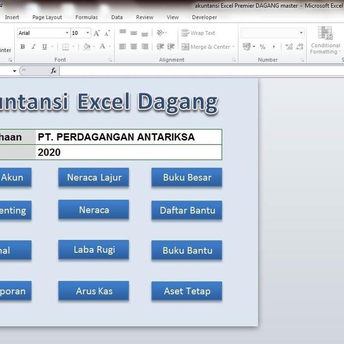 Gambar TERLENGKAP TERMURAH Program Aplikasi Software Excel Akuntansi DAGANG dari LeggingBagus undefined Tokopedia