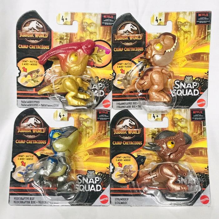 Gambar Jurassic World Snap Squad Wave 7 Fullset 4 pcs dari Avengerian undefined Tokopedia