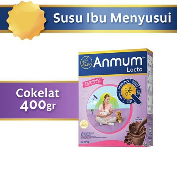 Gambar anmum lacta chocolate 400gr / Anmum Susu Ibu menyusui dari Tali solo undefined Tokopedia