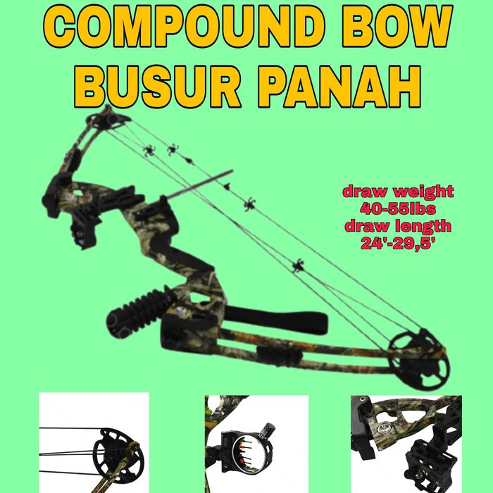 Gambar COMPOUND BOW BUSUR PANAH BERBURU ARCHER ARCHERY ARROW HUNTING HUNT ORI dari dadpoolstore undefined Tokopedia