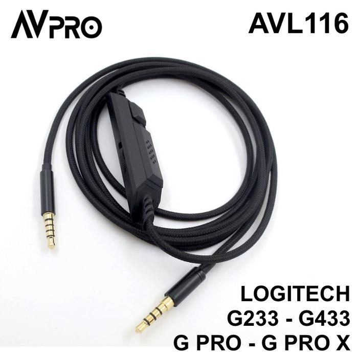 Gambar AVPRO AVL116 Headphone Cable for LOGITECH G233 G433 G PRO & G PRO X 2m dari Pro-X Technology undefined Tokopedia