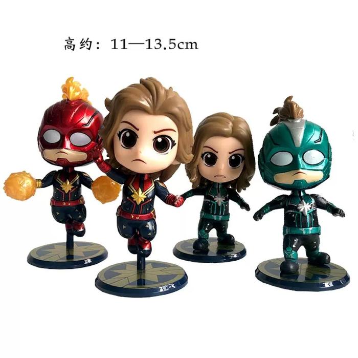 Gambar Action Figure The Avengers Captain Marvel ALIFE Set Isi 4Pcs 01J dari Happy Indonesia88 undefined Tokopedia