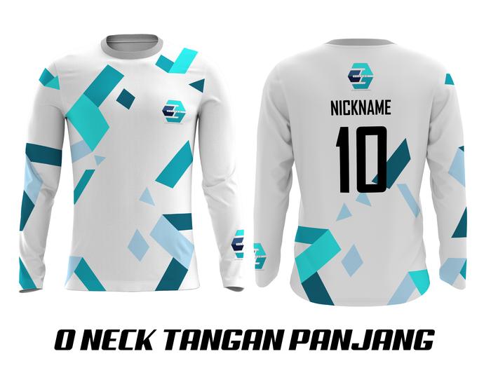Kaos Baju Jersey Futsal Baju Bola Lengan Panjang Custom Full Print S, 01