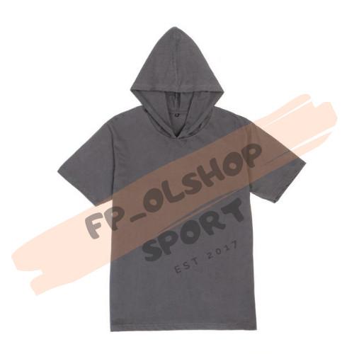 Gambar Kaos Hoodie Polos Lengan Pendek Baju Hoodie Pria Wanita Banyak Warna - Abu Tua, KAOSHODI M dari FP OLSHOP SPORT undefined Tokopedia