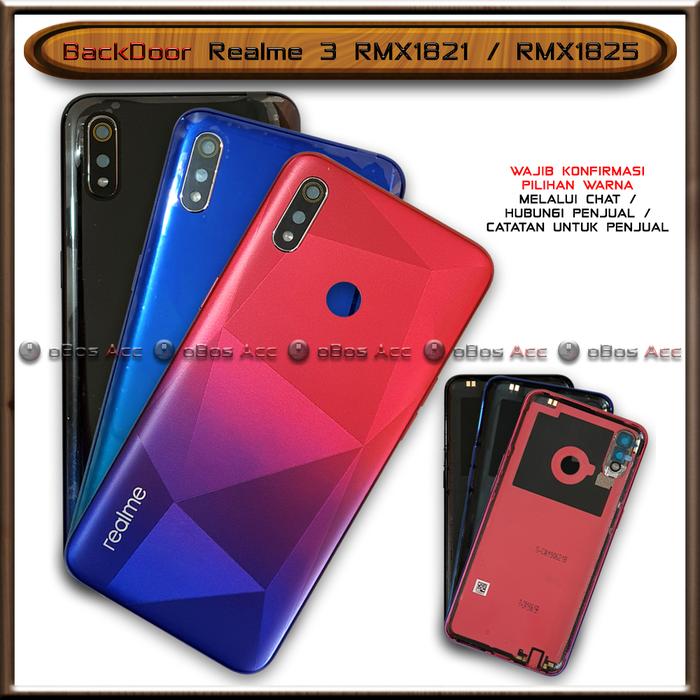 Jual Backdoor Tutup Casing Belakang Hp Realme 3 Rmx1821 Rmx1825 Cover Dynamic Black Kab Tangerang Obos Acc Tokopedia