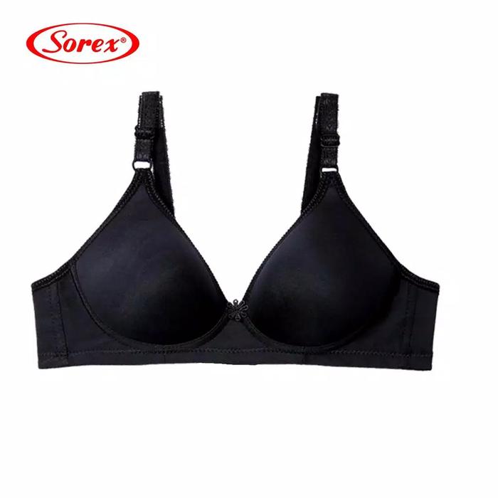 Gambar BH Sorex Tanpa Kawat Bra Sorex 17238 CUP B Super Soft Busa Sedang - Hitam, 34 dari TOKOHL Underwear undefined Tokopedia